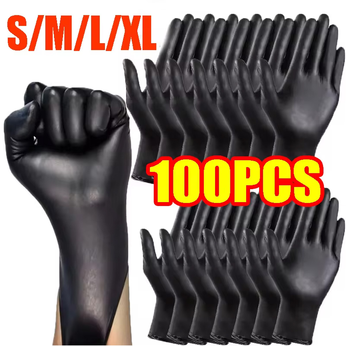 Disposable Gloves Nitrile - 10/20/50/100 шт. одноразовые перчатки в мешках,