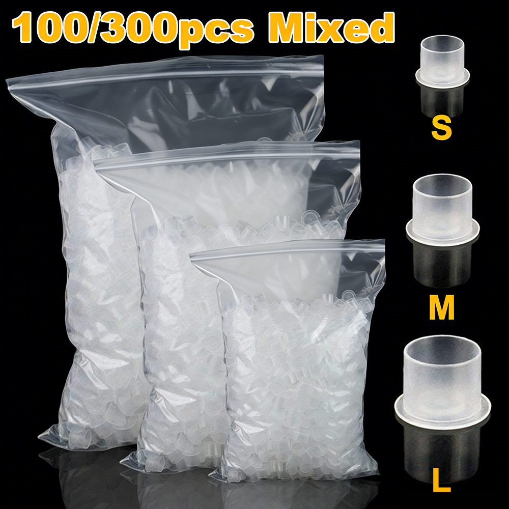 Disposable Gloves Nitrile - 300/100 шт. одноразовые колпачки для тату-чернил,
