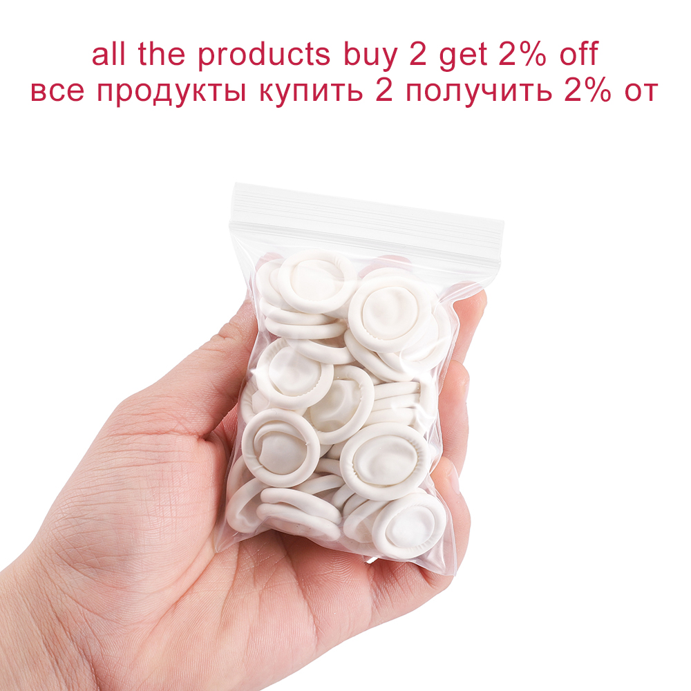 50/100 шт. белые одноразовые з – обзор и цена Disposable Gloves Nitrile