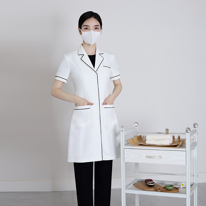 Белый медицинский халат с коро – обзор и цена Medical Lab Years