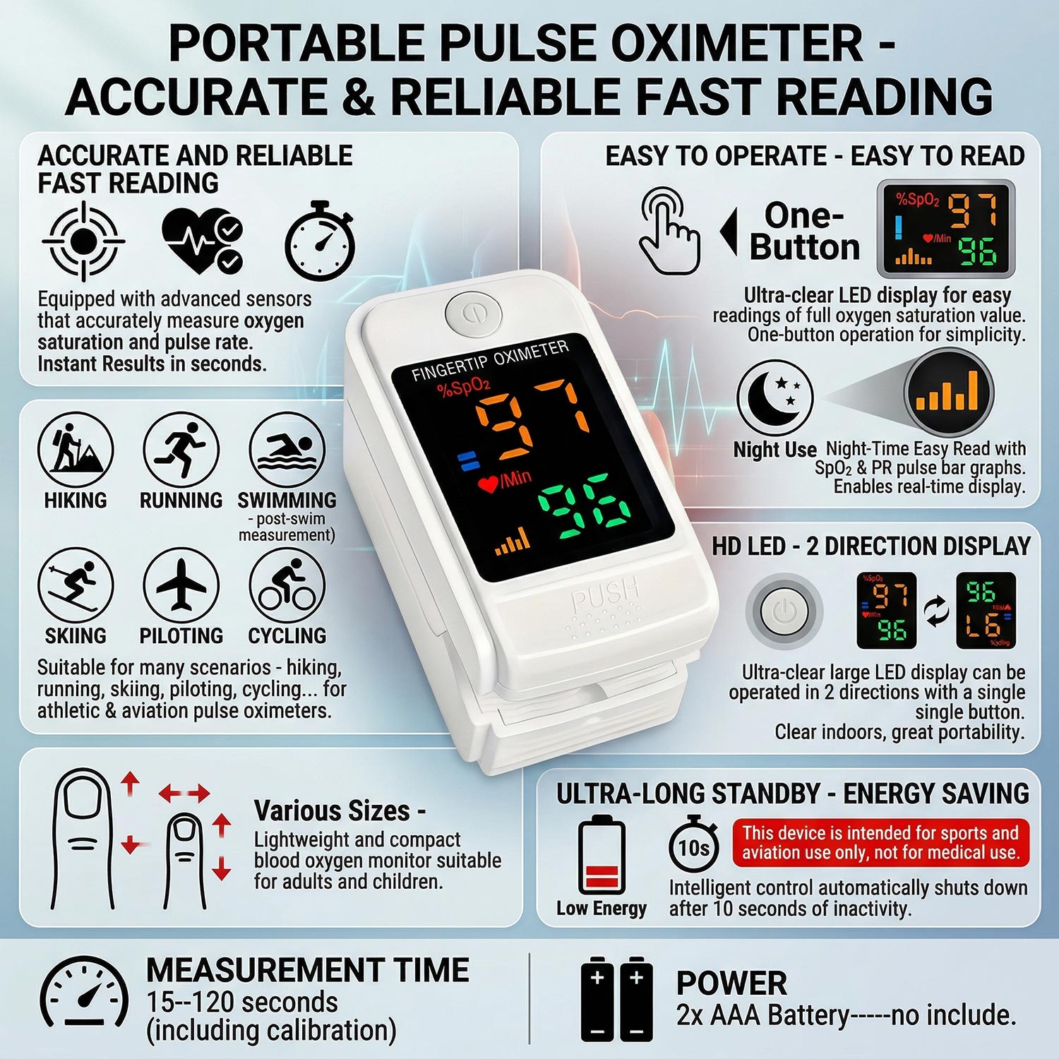 Бесконтактный термометр для из – обзор и цена Pulse Oximeter