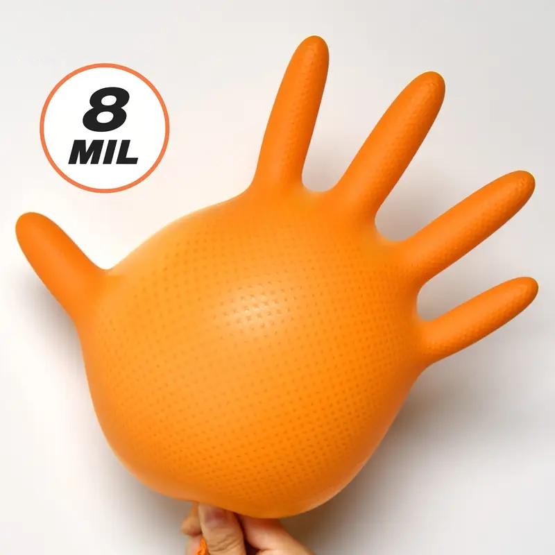 Прочные оранжевые нитриловые п – обзор и цена Disposable Gloves Nitrile